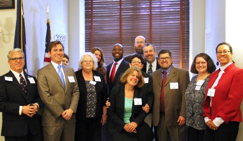 South Carolina public, academic, and school librarians with Senator Tim Scott during ALA NLLD 2013!